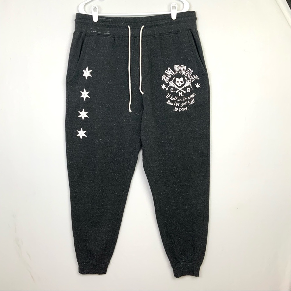 Roots Of Fight CM Punk 2XL XXL Hell To Pave Sweatpants Joggers Wrestling WWE UFC